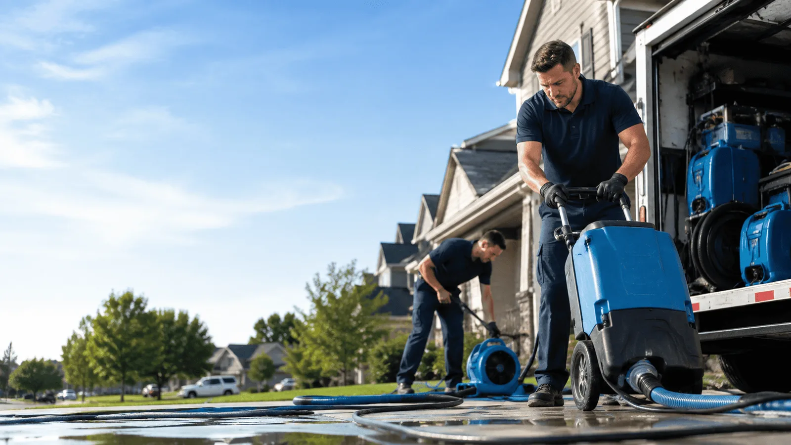 Dehumidification being performed in Janesville, IA